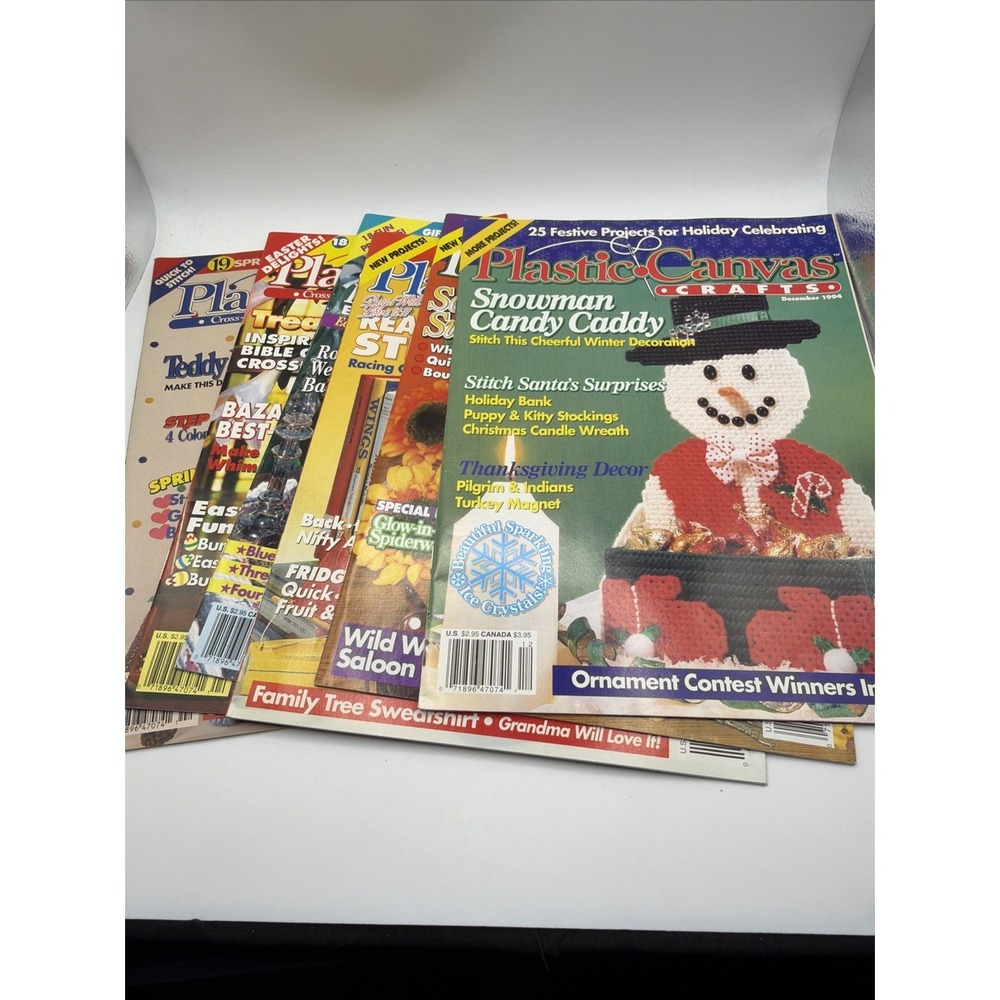 Vintage 1994 Plastic Canvas Crafts‎ Magazine  Complete Year February-December